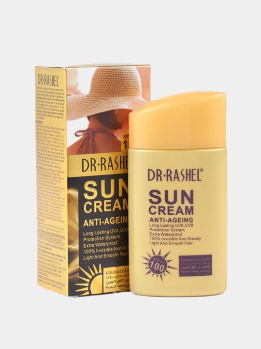 Солнцезащитный крем Dr.Rashel Sun Cream SPF 100, 80 грамм - 