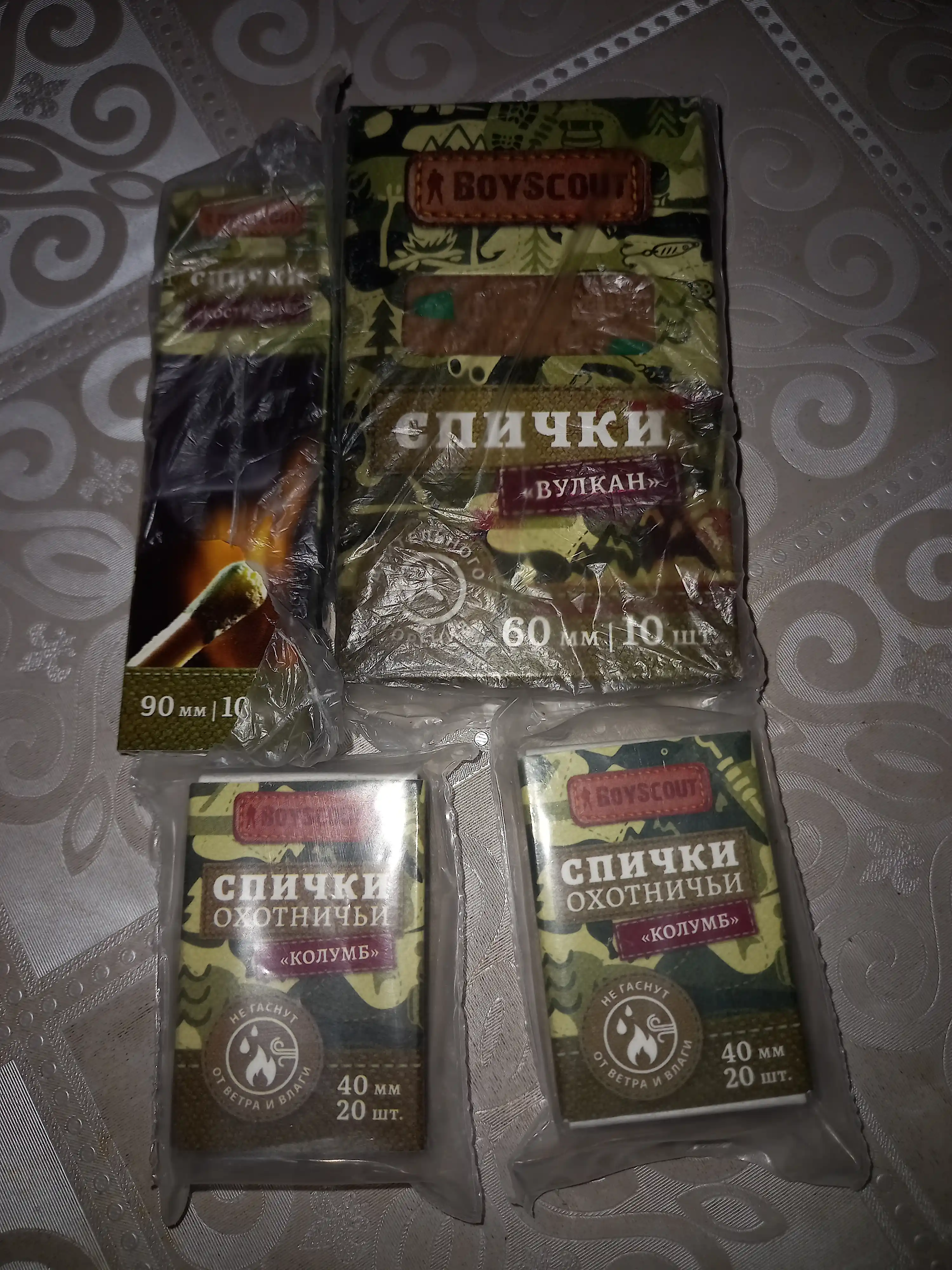 Спички костровые для костра, пикника, розжига 90 мм, 10 шт, BoyScout