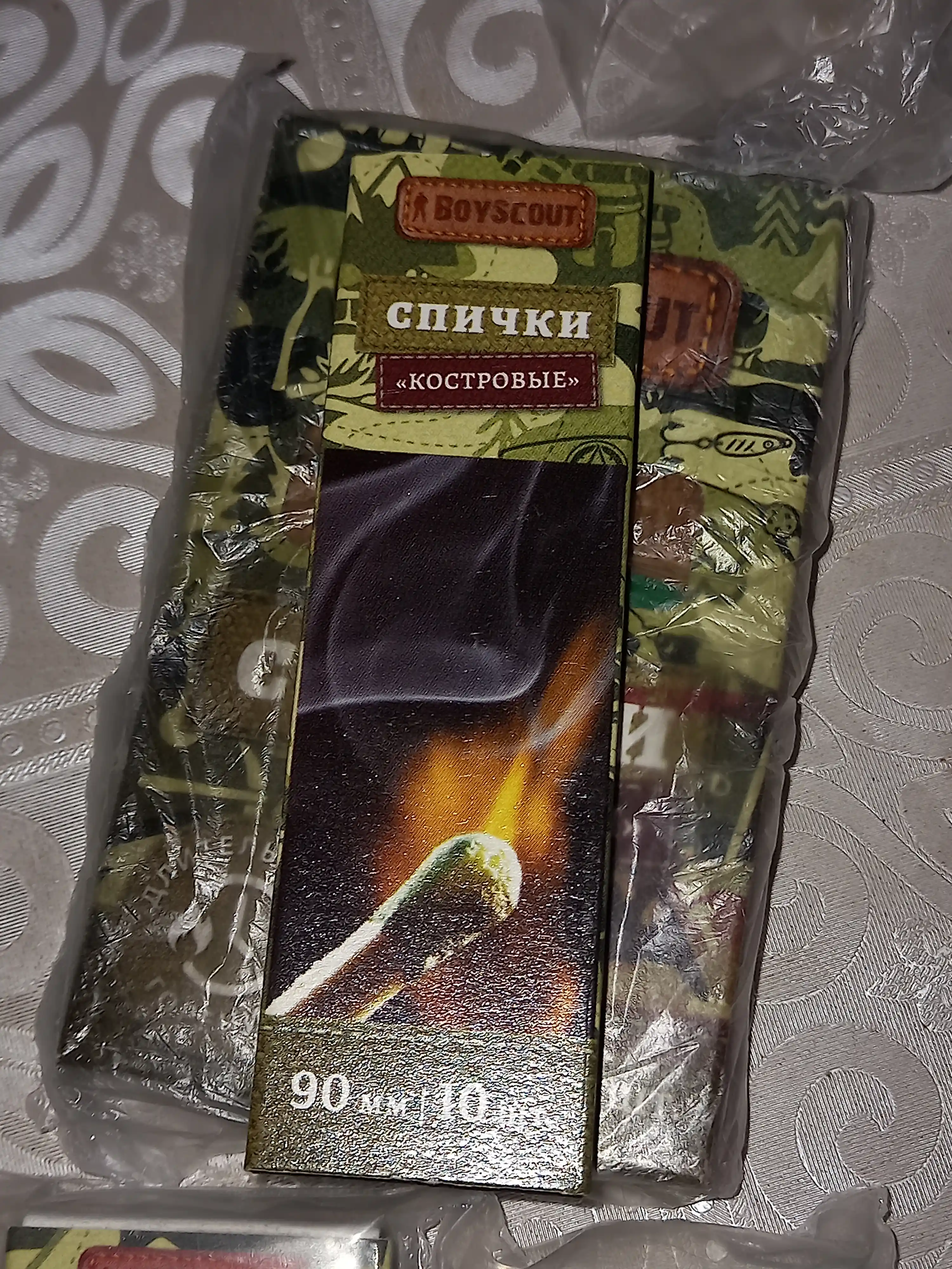 Спички костровые для костра, пикника, розжига 90 мм, 10 шт, BoyScout