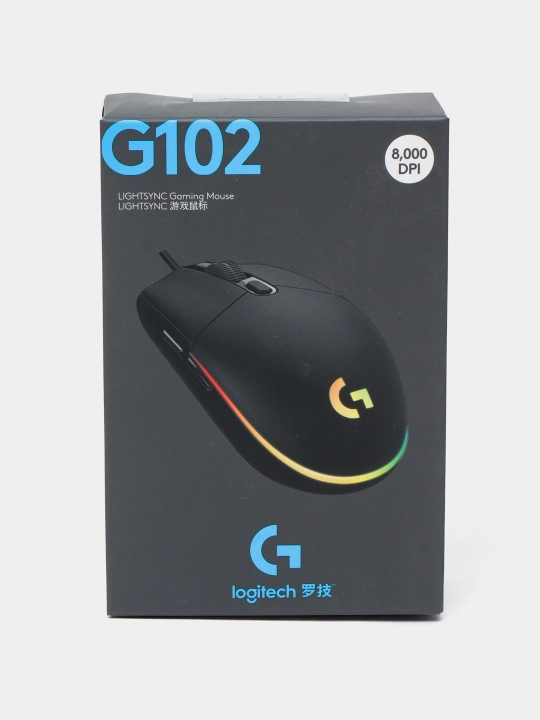 Игровая мышь Logitech G102 Lightsync Black проводная