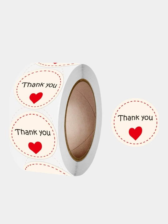 Наклейки Thank you сердечка