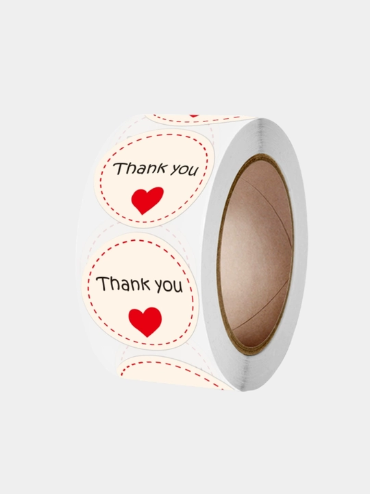 Наклейки Thank you сердечка