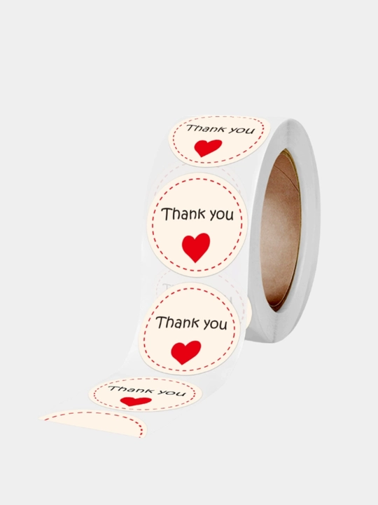 Наклейки Thank you сердечка