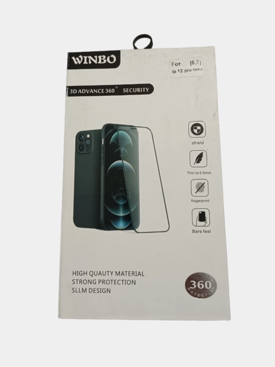 WINBO, Devia 2 in 1 Ultra thin G'ilof Iphone 12 Pro Max Uchun Ikki tomonlama, 360 gradusli