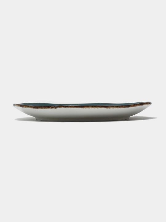 Dumaloq likopcha, yashil, HS155054, o'lchami 22 sm