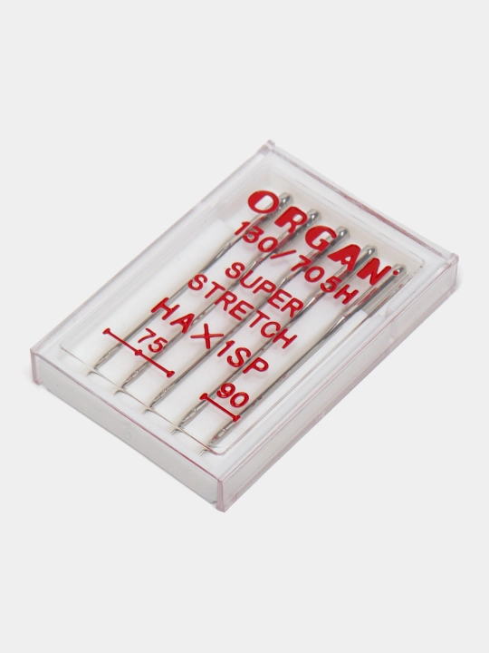 Иглы супер cтретч Organ № 75 (3), 90 (2), 5 шт - 