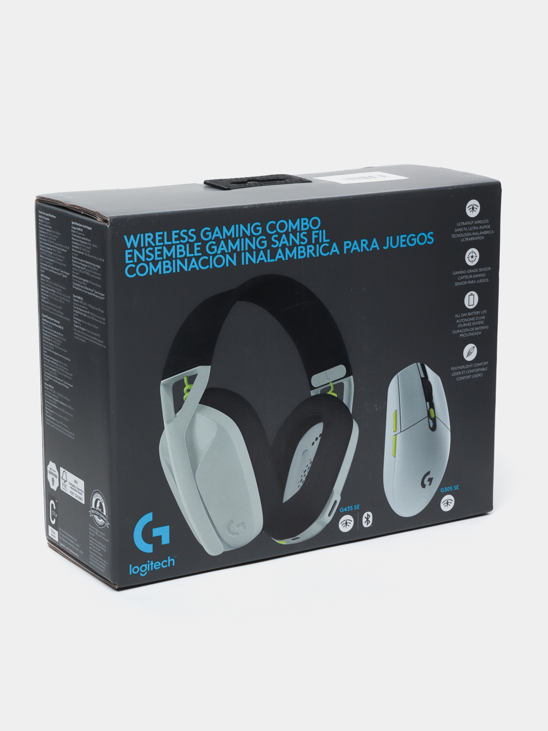 Игровые наушники и мышка Logitech G435 white g305 white Lightspeed ...