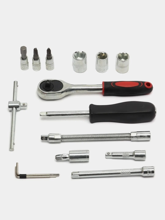 Torets golovkalar bitlar to'plami Hongtuo Tools, treshotkasi bilan, 46 buyum