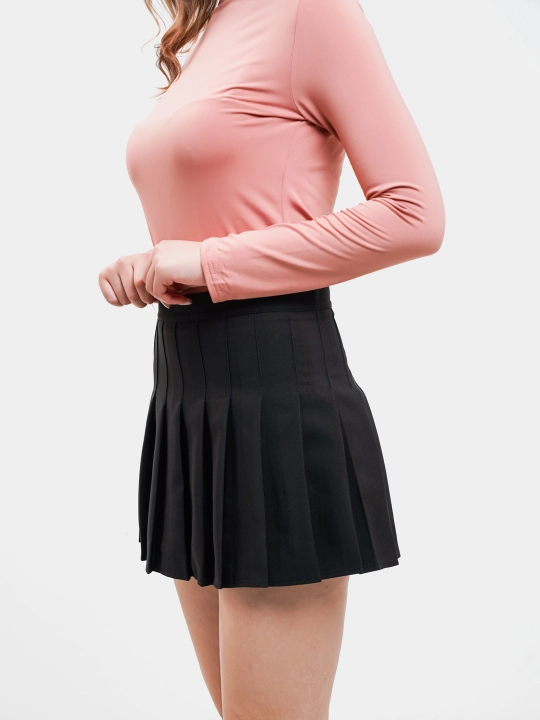Mini plili yubka, maktab, plili