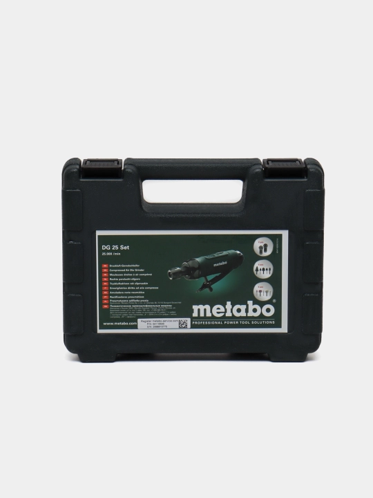 Pnevmatik to'g'ridan-to'g'ri silliqlash mashinasi Metabo DG 25 SET