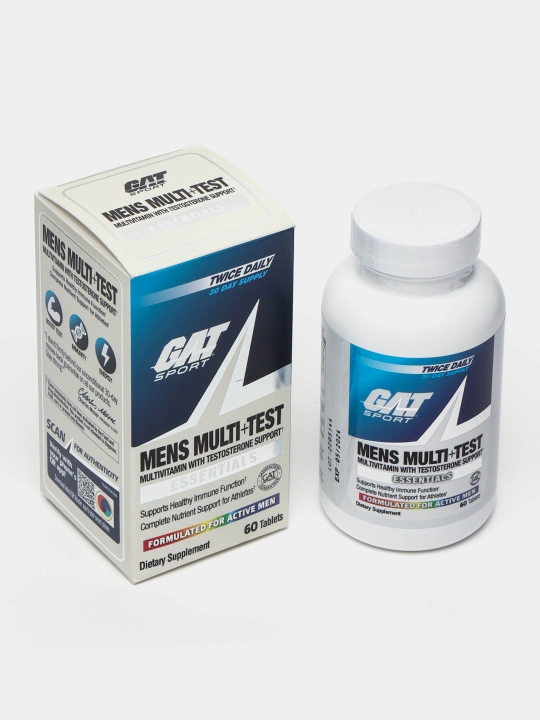 Erkaklar uchun testosteron vitaminlari Gat Sport TESTROL, Mens multi + test 60 tabletkalar