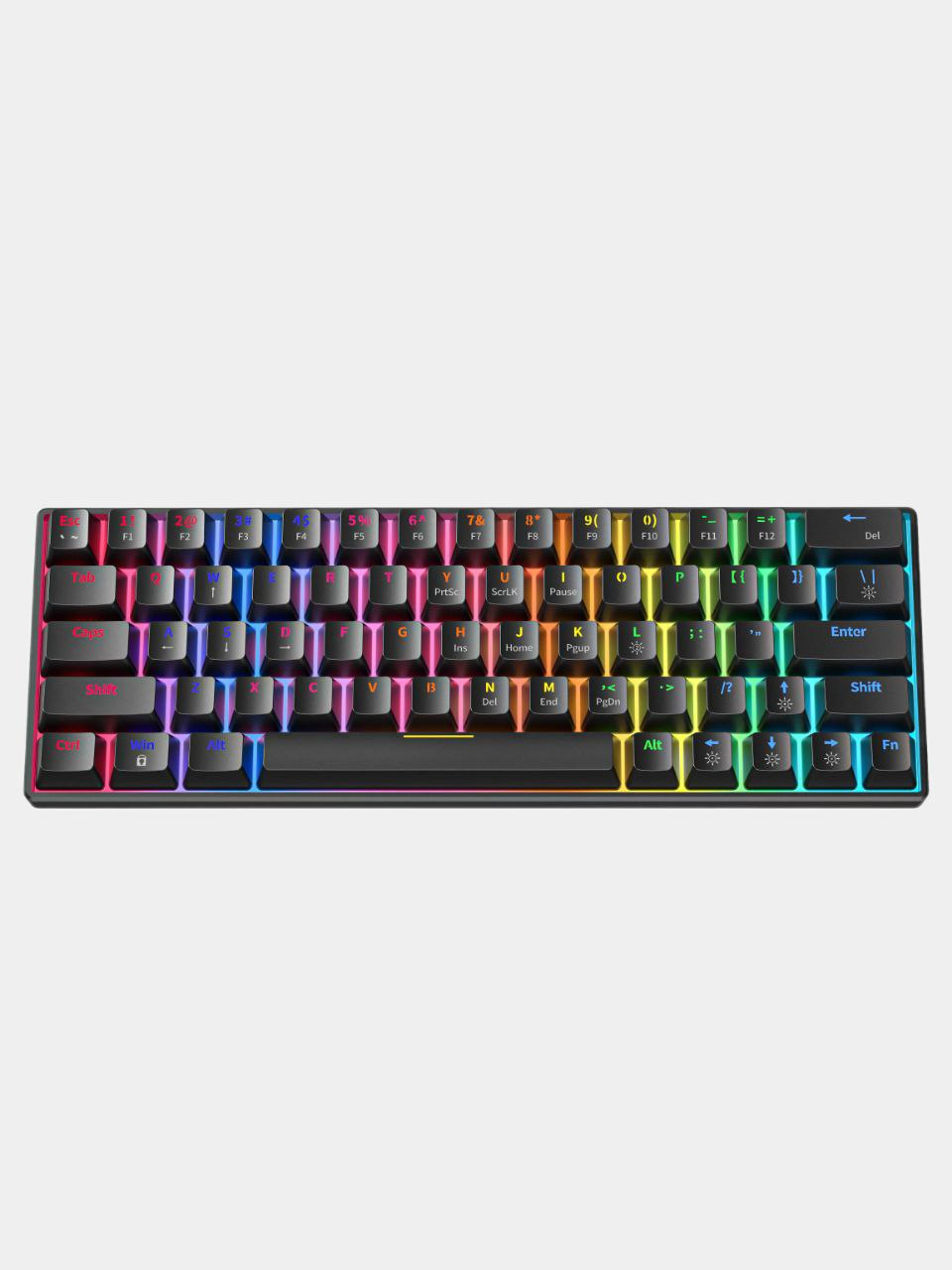 Игровая механическая клавиатура Zifrind Rgb подсветкой с 98 клавиши ...