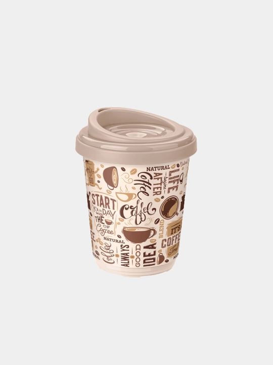 Termal stakan, ikki qoplamli, ichimliklar uchun, 300-400 ml