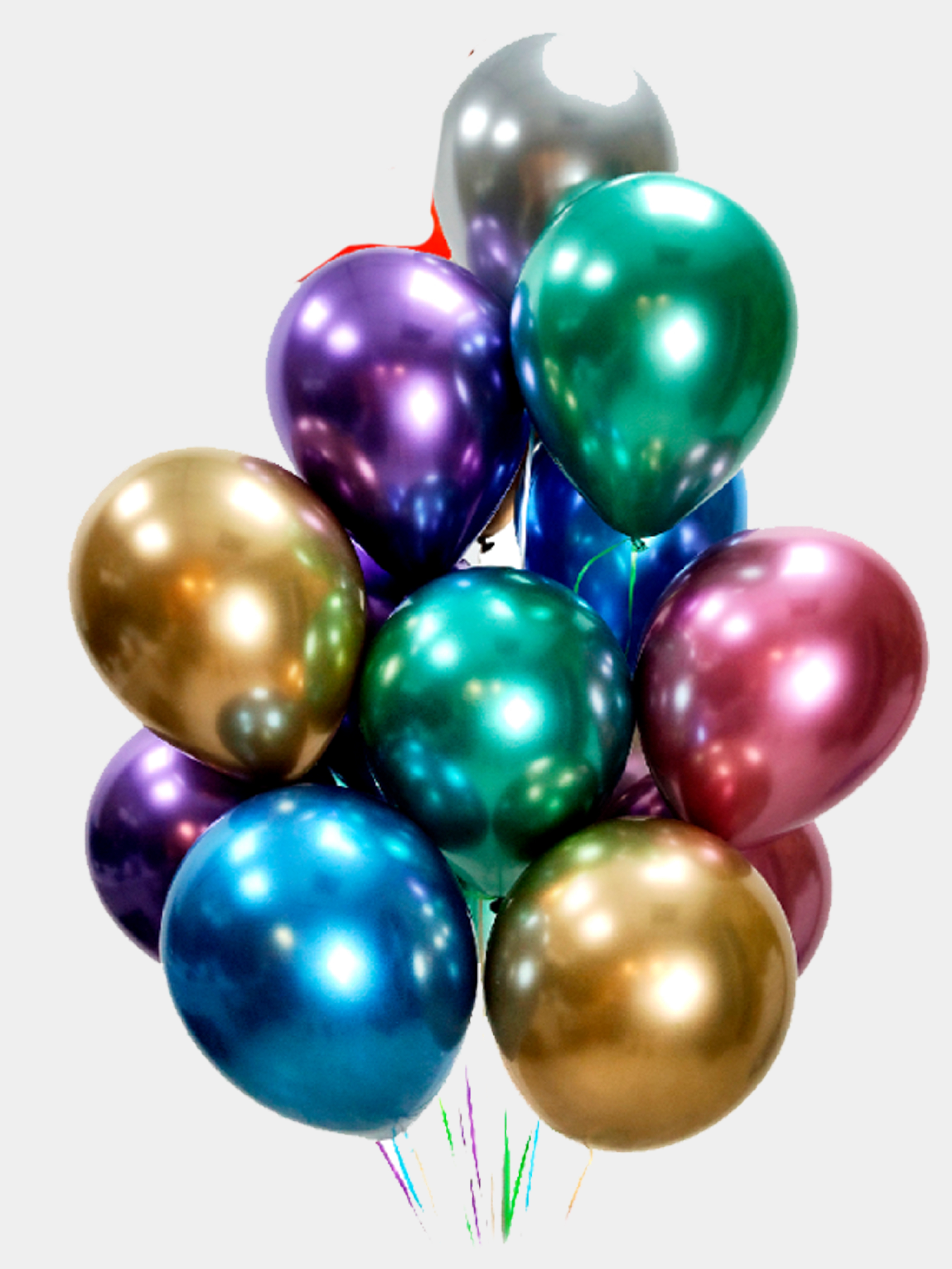 Зеркальные, Хром, воздушные шары, 1/5/10/25/50 шт. День рождения ...