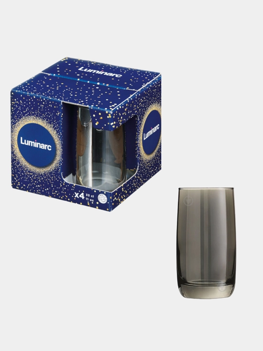 Бокалы "Luminarc Celeste", серия сияющий графит, 4 вида бокалов