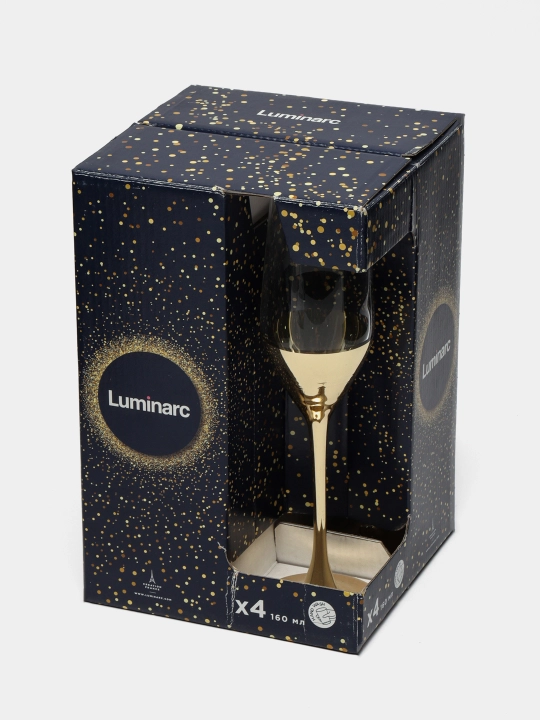 Bokallar Luminarc Elektr oltin, Electric gold seriyasi, 4 turdagi