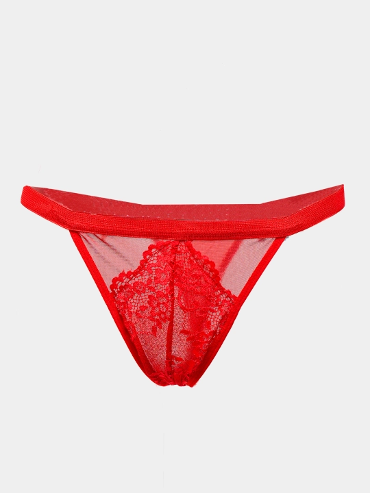 Ayollar ichki kiyim to'plami dantelli: byustgalter va baland belli string, S–XL, 4 xil rangda