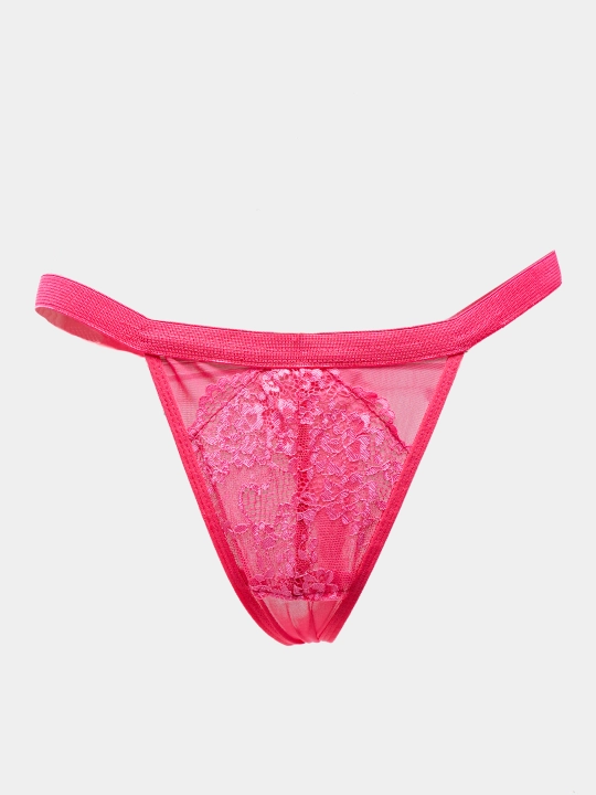Ayollar ichki kiyim to'plami dantelli: byustgalter va baland belli string, S–XL, 4 xil rangda