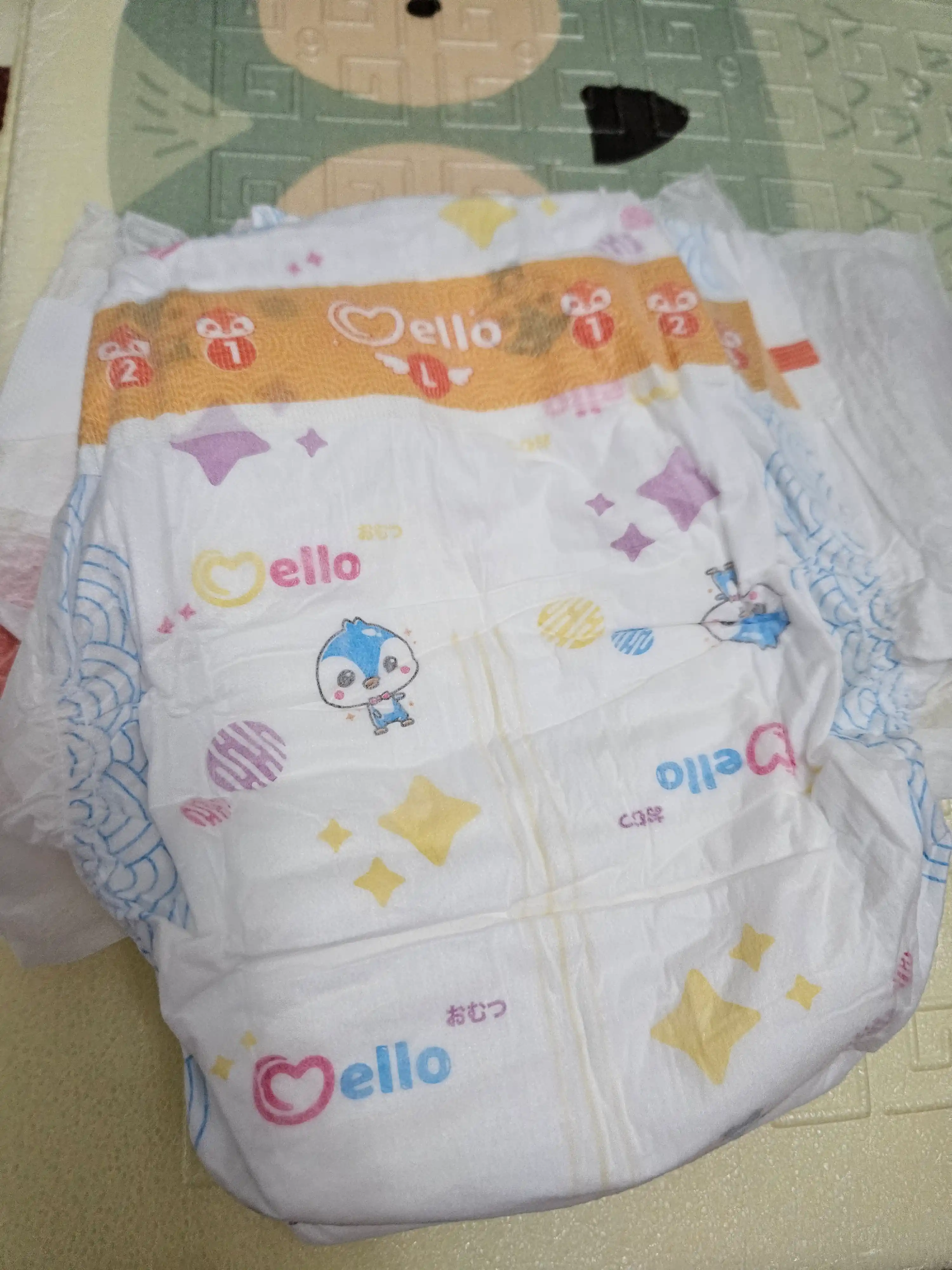 Yangi tug'ilgan chaqaloqlar uchun tagliklar Mello, L 9-14 kg, 54 dona