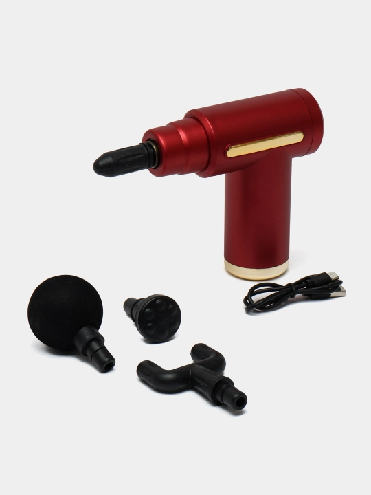 Массажер Massage Gun, 4 насадки - 