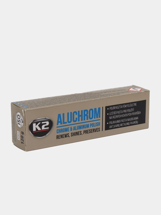 К2 ALUCHROM. Полироль для хромированных и алюминиевых поверхностей, 120 г