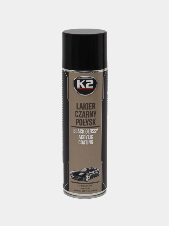 Краска для дисков Чёрная Глянцевая K2 Black Glossy Acrylic Coating, 500 мл