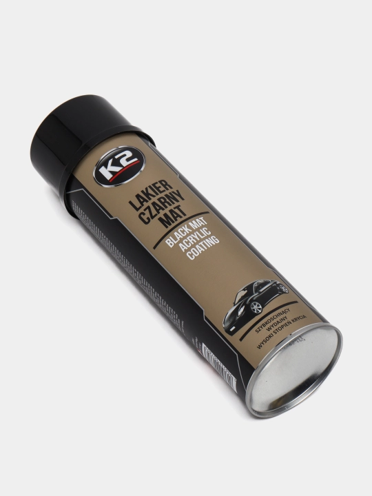 Краска для дисков K2 BLACK MATT ACRYLIC COATING, чёрная, матовая, 500 мл