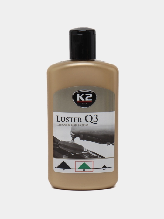 K2 LUSTER Q3 GREEN Паста для полировки профессиональная 3 в 1 от мелких царапин, 250 мл