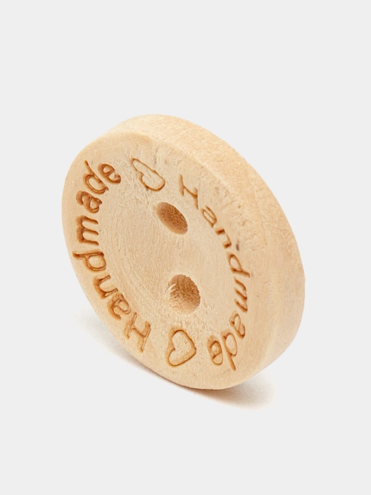 Yog'och tugmalari "Hand made", 20 dona