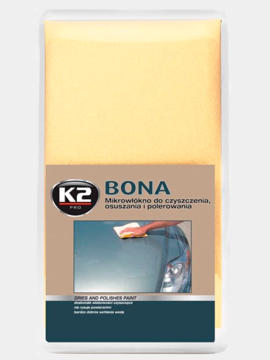 Полотенце микрофибра для полировки K2 MICRO-FIBRE BONA for polishing and drying, 40 * 40