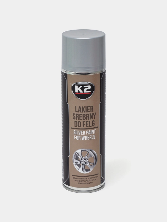 Краска для дисков серебряная K2 Silver Lacquer For Wheels, 500 мл
