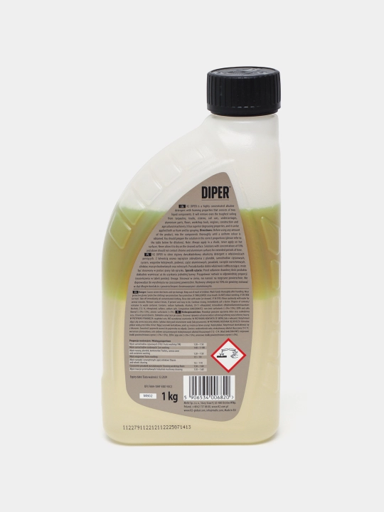 Kontaktsiz shampun, kuchaytirilgan mega-konsentrat, 1:100-1:300 K2 DIPER, 1 kg