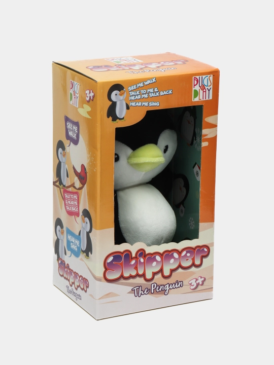 Мягкая игрушка Pugs PlayPAP Walking and talking penguin SkiPAP15