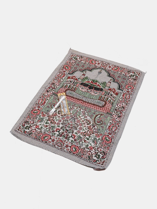 Ayollar sovg'a to'plami - Namoz kiyim, Tasbih, Jo'ynamoz (gilam), Misvok