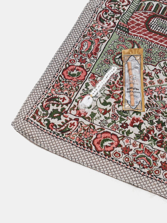 Ayollar sovg'a to'plami - Namoz kiyim, Tasbih, Jo'ynamoz (gilam), Misvok