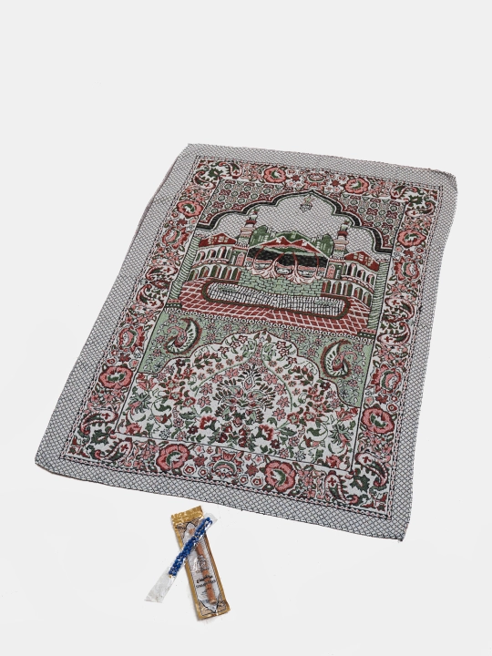 Ayollar sovg'a to'plami - Namoz kiyim, Tasbih, Jo'ynamoz (gilam), Misvok
