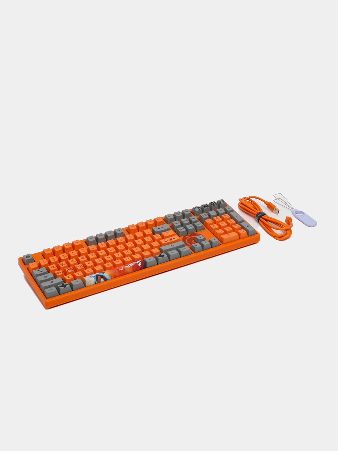 Игровая механическая клавиатура Akko Naruto, Sasuke 3108v2, оранжевые ...