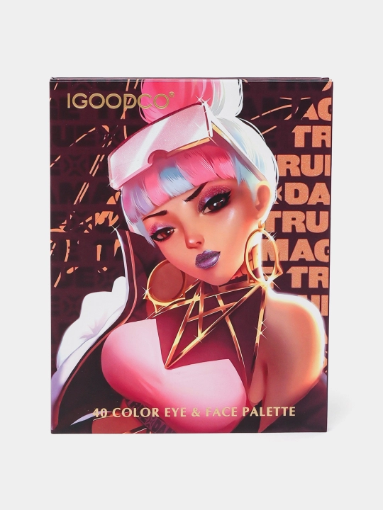 Палетка теней Igoodco, с румянами