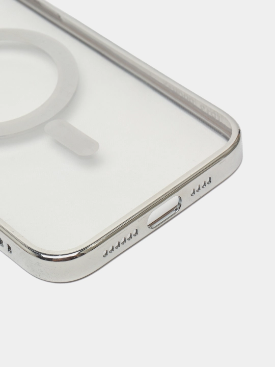 Чехол для "iPhone 12, 13, 14 Pro и Pro Max", прозрачный, с беспроводной зарядкой