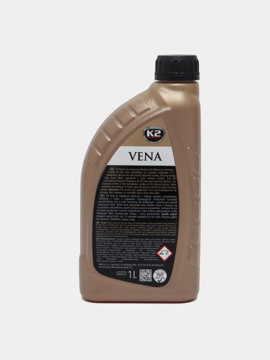 Автошампунь K2 VENA, пыле-водоотталкивающий, 1 л на 50 моек