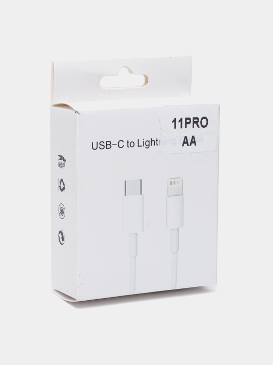 Zaryadlovchi kabel iPhone 5, 6, 7, 8, X, 11,12,13,14, iPad uchun, lightning-TYPE-C, 1 m