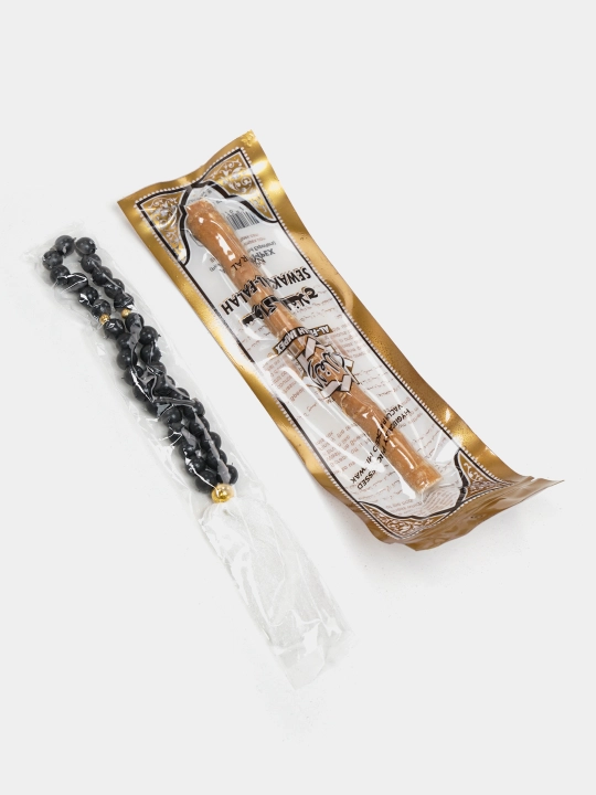 Ayollar sovg'a to'plami - Namoz kiyim, Tasbih, Jo'ynamoz (gilam), Misvok
