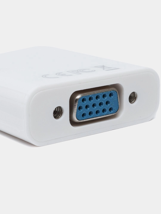 Adapter HDMI to VGA, videokarta ulash uchun Full HD 1080p