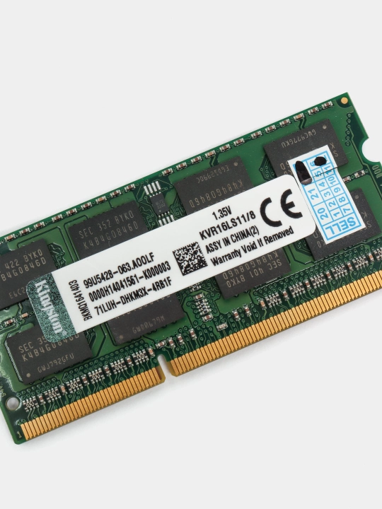 Operativ xotira SODIMM DDR3 4GB 8GB 1600 MHz Kingston, noutbuk uchun OEM