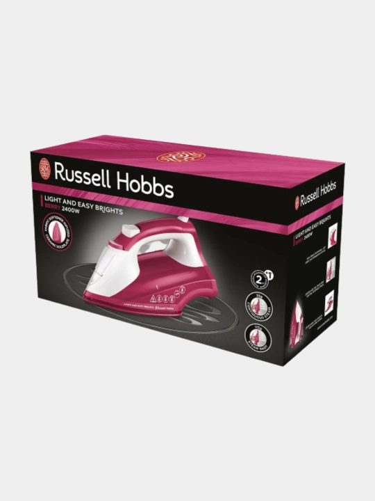 Утюг для одежды Russell Hoobs Light & Easy Brights Berry 26480-56, с керамической подошвой