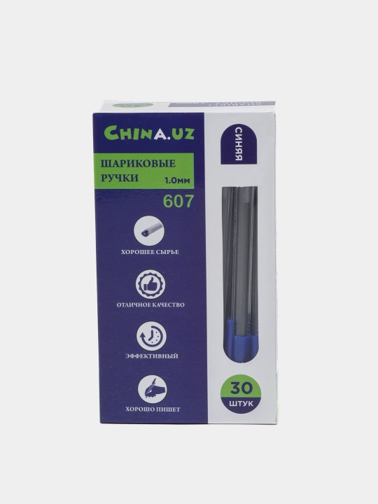 Sharikli ruchka China.uz 607, 1.0 mm, 30 dona