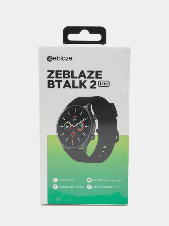 Смарт-часы Zeblaze BTALK 2 Lite IPS 360x360, звонки Bluetooth, IP68, пульс и SpO2