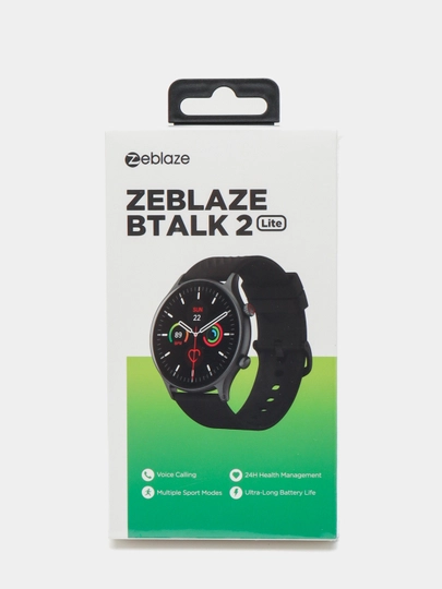 Смарт-часы Zeblaze BTALK 2 Lite IPS 360x360, звонки Bluetooth, IP68, пульс и SpO2