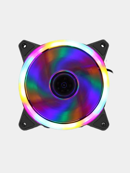 Kompyuter sovutish ventilyatori, 120 mm, yuqori havo oqimi, RPM, 12V, DC. LED yorug'lik bilan