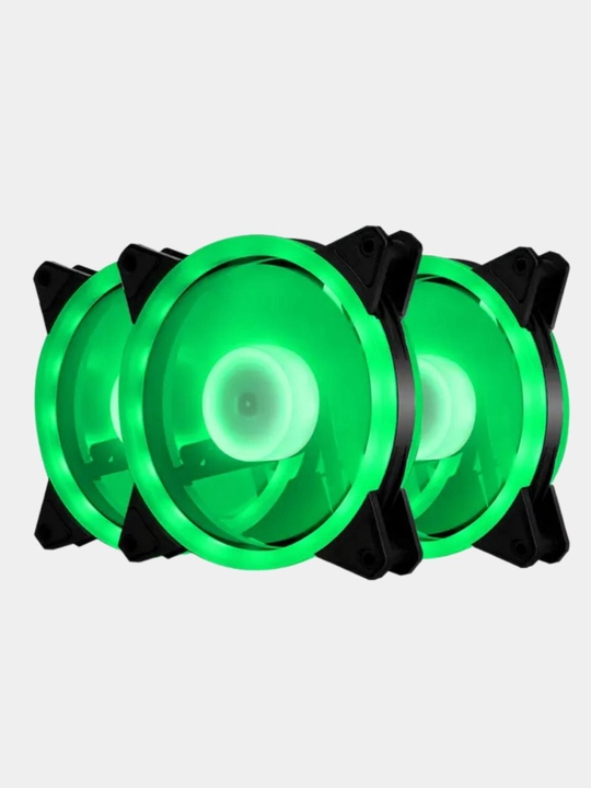 Kompyuter sovutish ventilyatori, 120 mm, yuqori havo oqimi, RPM, 12V, DC. LED yorug'lik bilan